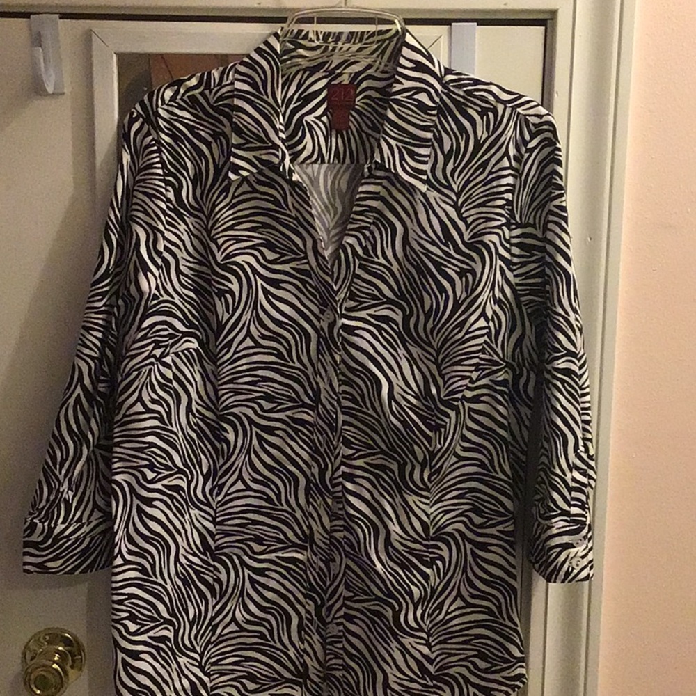 Women’s zebra print blouse